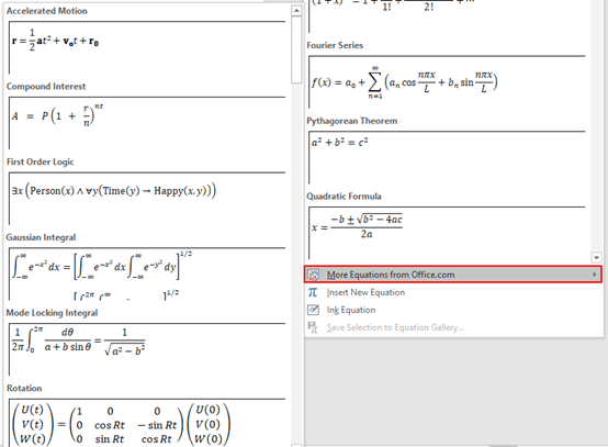 How To Insert Or Write Math Equation In Microsoft Word My Microsoft 