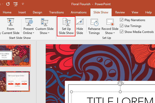 How to Loop a Microsoft PowerPoint Slide Show Continuously