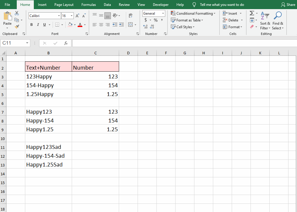 How To Separate Numbers And Text From A Cell In Excel My Microsoft 