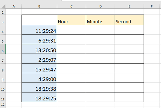 How To Extract Hours Minutes Seconds From Time In Excel My Microsoft 