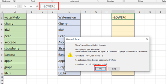 How To Change The First Letter To Lowercase In Microsoft Excel My 