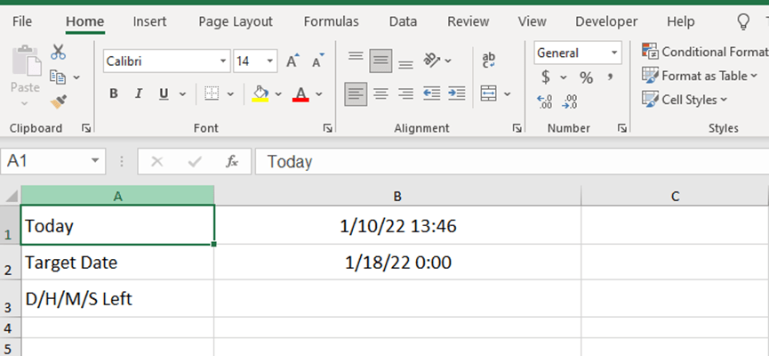 How To Create A Dynamic Countdown Timer In Excel My Microsoft Office Tips