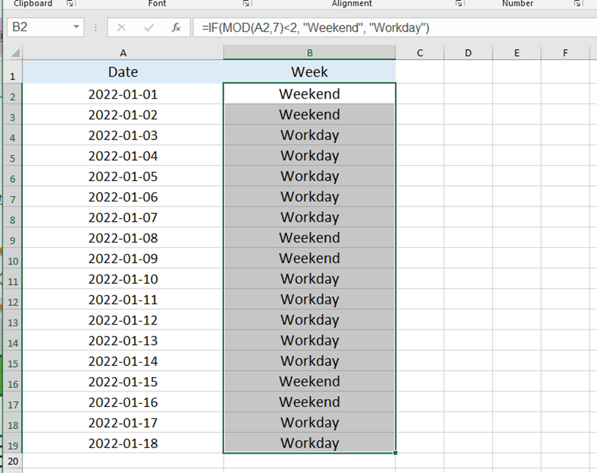 Five Ways To Find Day Of Week From Date In Excel My Microsoft Office Tips