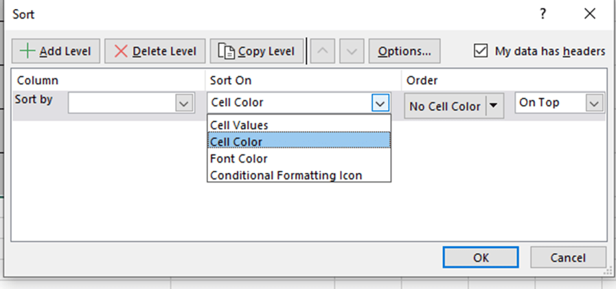 How To Sort By Color In Excel My Microsoft Office Tips