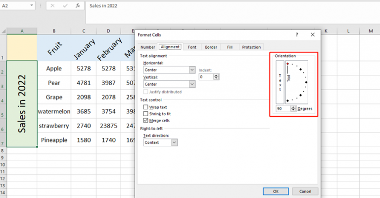 How to Change Text Direction in Excel?