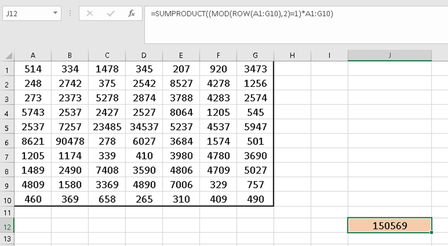 How To Sum Every Other Row In Excel My Microsoft Office Tips